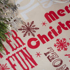 Τραπεζοκαρέ Χριστουγεννιάτικο D308 90X90 Red